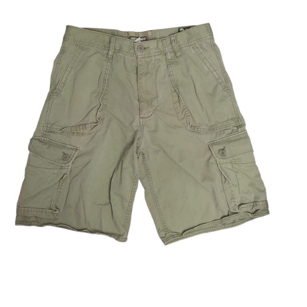 Y2K gorp field tested vintage regulation issue cargo beige‎ shorts Old Navy 33